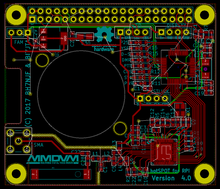 MMDVM Practic @BI7JTA: GPIO Definition And Interface Diagram for Nano