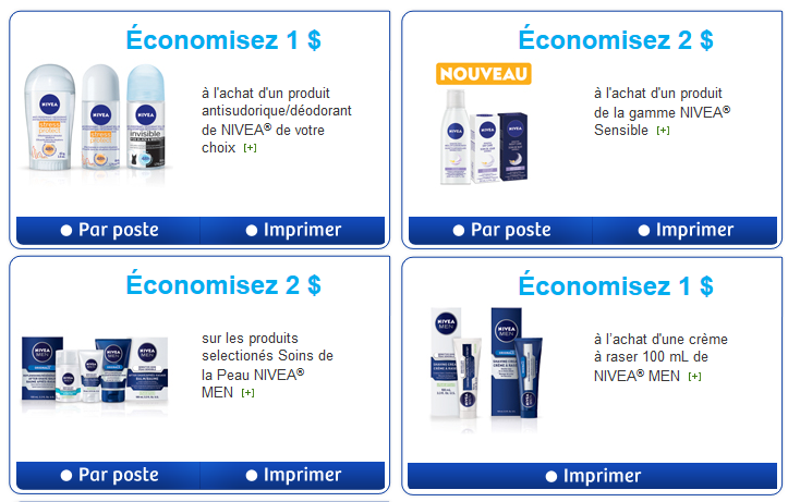 Les Coupons Rabais: 5 coupons sur les produits Nivea à imprimer ou ...