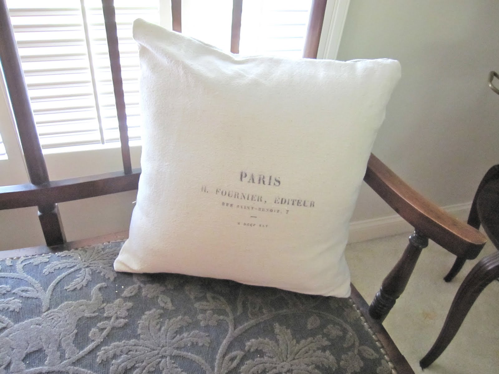 The Lazy Peacock French Inspired Pillows