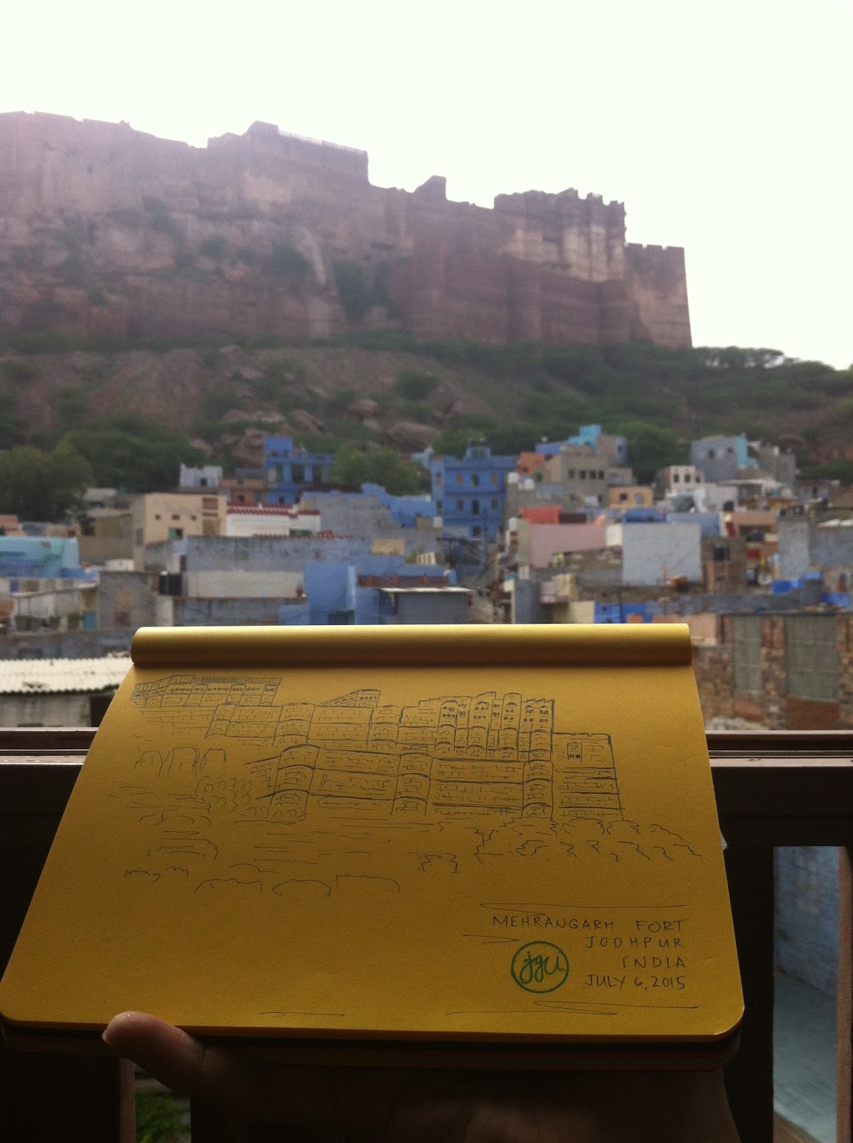 Sketches and Journeys: Mehrangarh Fort, Jodhpur, India