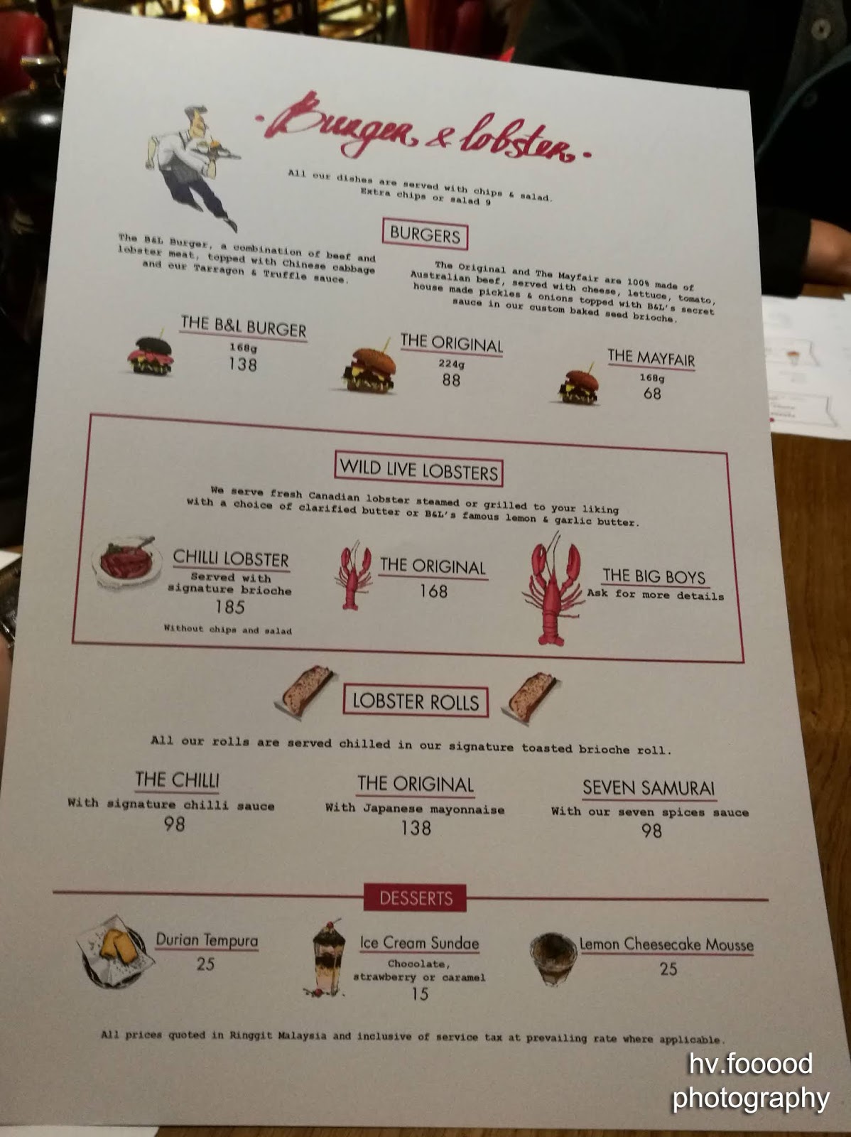 Burger And Lobster Genting Menu 2018 Burger Poster