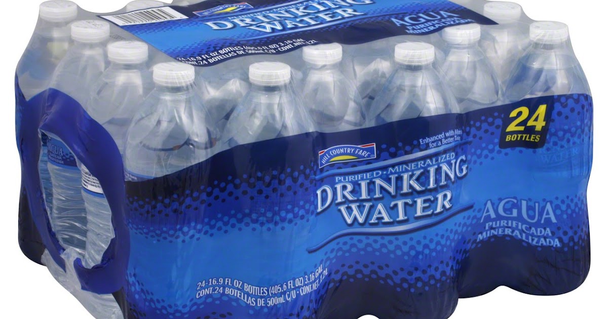 HEB Bargains Hill Country Fare Bottled Water 1.57 Per 24Count Pack!