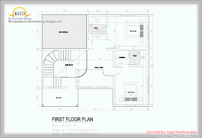 Home plan and elevation - 184 Square Meter (1983 Sq.Ft) - First Floor Plan  - November 2011