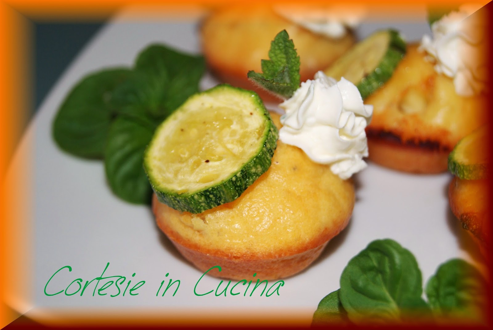 mini cupcakes zucchine e menta