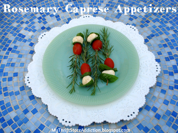 Rosemary caprese appetizers