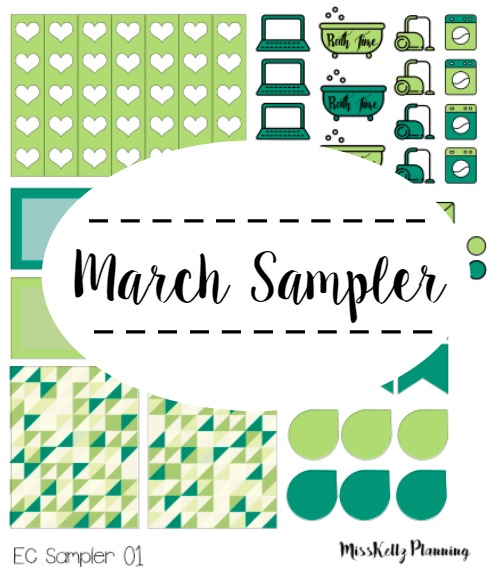 March Sampler #FreePrintable - Miss Kellz Planning