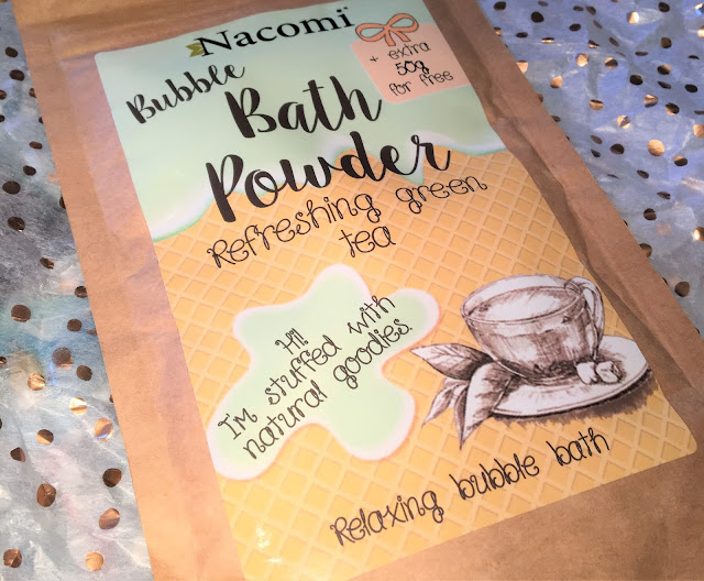 Nacomi Green Tea Bubble Bath Powder