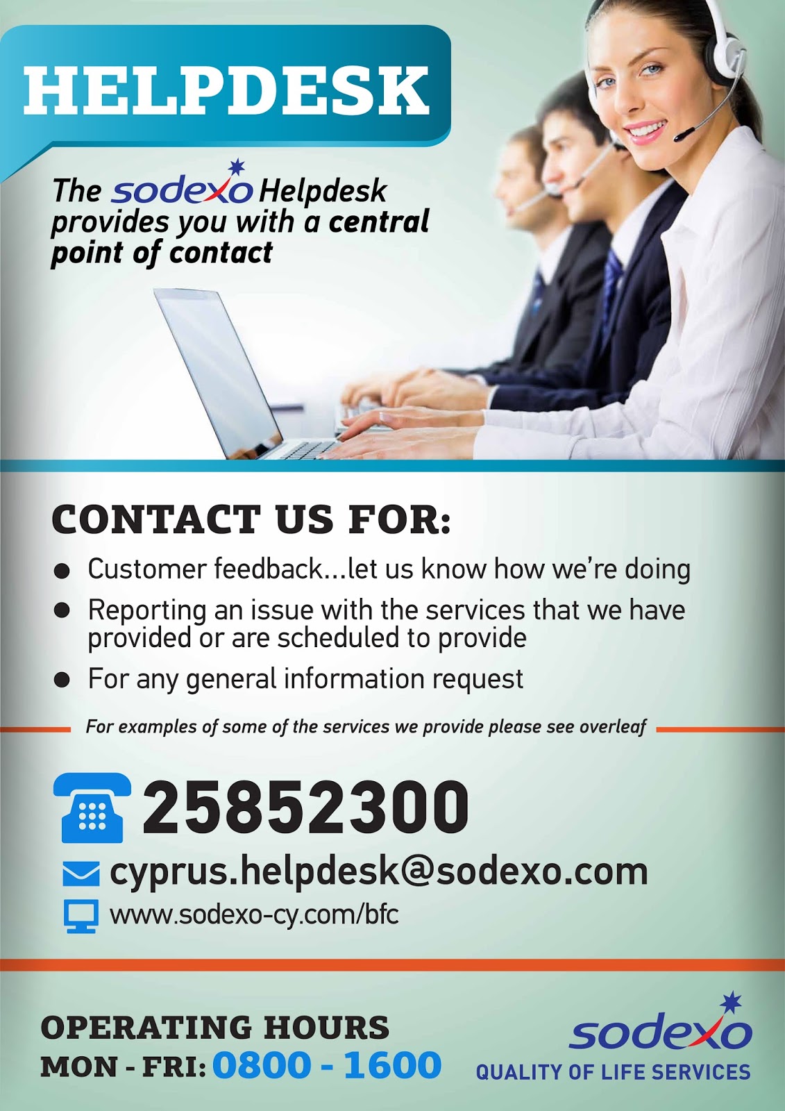 Ayios Nikolaos Hive Sodexo Helpdesk