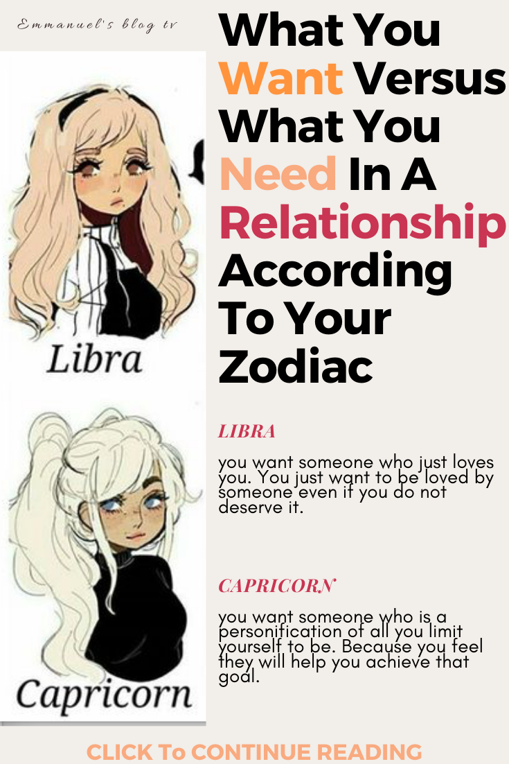 What You Want Versus Need in a Relationship: This Is What Your Zodiac Says