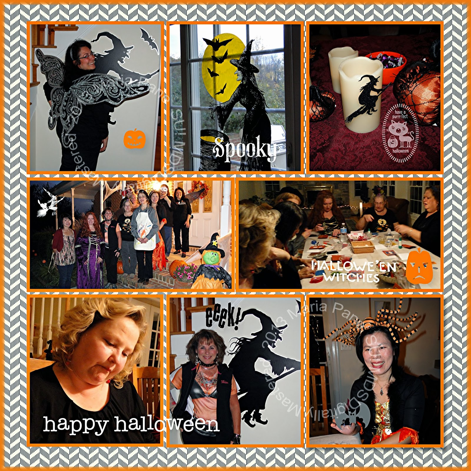Stampin and Scrappin With Ri Ri IT WAS A SPOOKY PARTY AT HSIAO HUI'S HOME