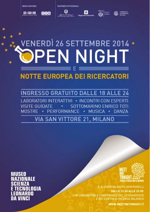 Museo Scienza di Milano: apertura straordinaria serale gratuita venerdì 26 settembre 2014