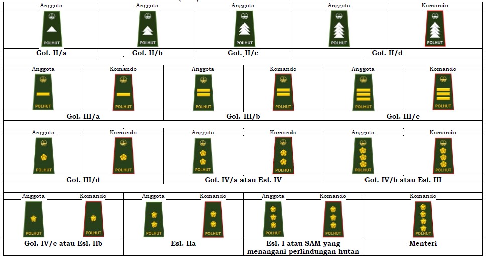 TANDA KEPANGKATAN POLISI KEHUTANAN (POLHUT) TERBARU 2017 ARTIKEL LHK