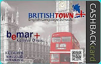 British Town bemar+ Lyoness Cashback Card karta BritishTown bemar+ Lyoness Cashback Card karta