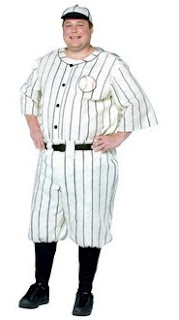 old tyme baseball player adult costume