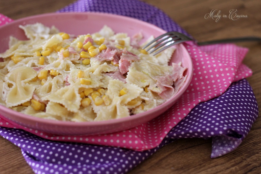 Pasta prosciutto cotto, scamorza e robiola con il Bimby TM5 Ricette Bimby