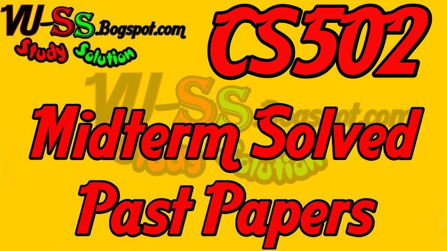 Cs504 midterm solved papers by waqar siddhu image