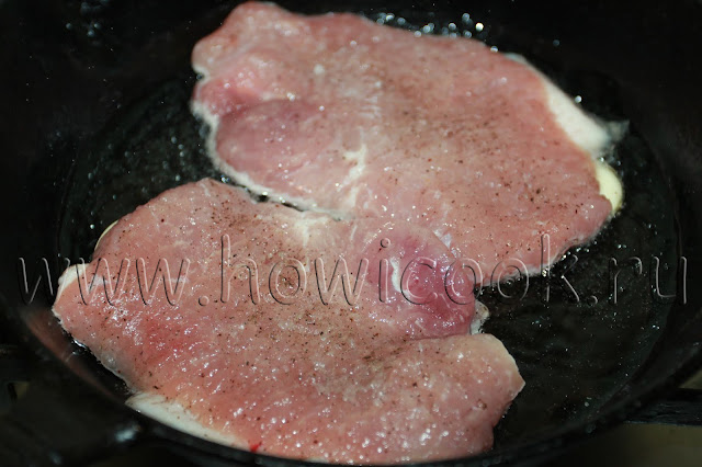 рецепт жареных свиных отбивных по-быстрому с пошаговыми фото