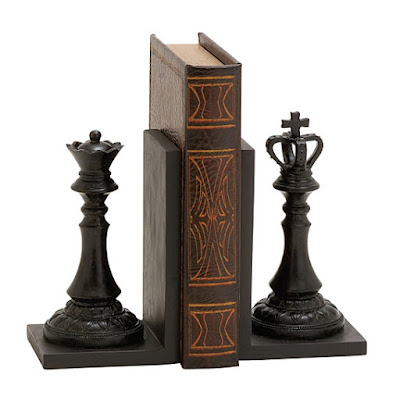 Coolest Chess Themed Products for You Royal King and Queen Bookends