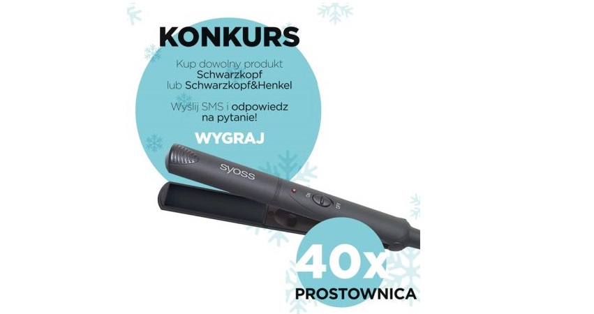 Wygraj prostownicę do włosów Syoss - 40 szt. czeka Konkurs