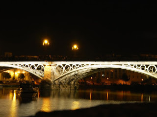Puente de Isabel II, sevilla, spain, night