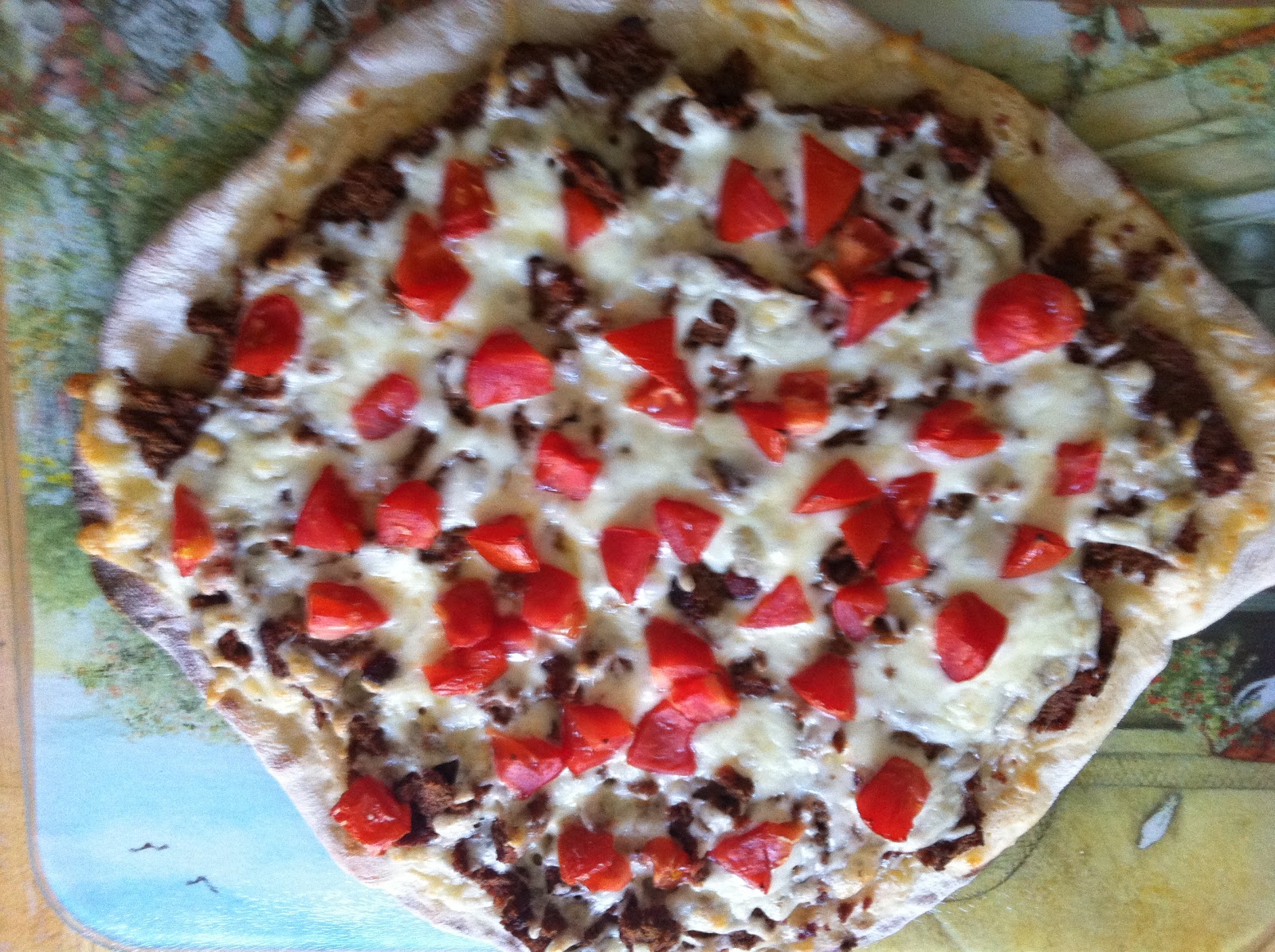 HRM CREATIVE BBQ Donair Pizza on the BBQ