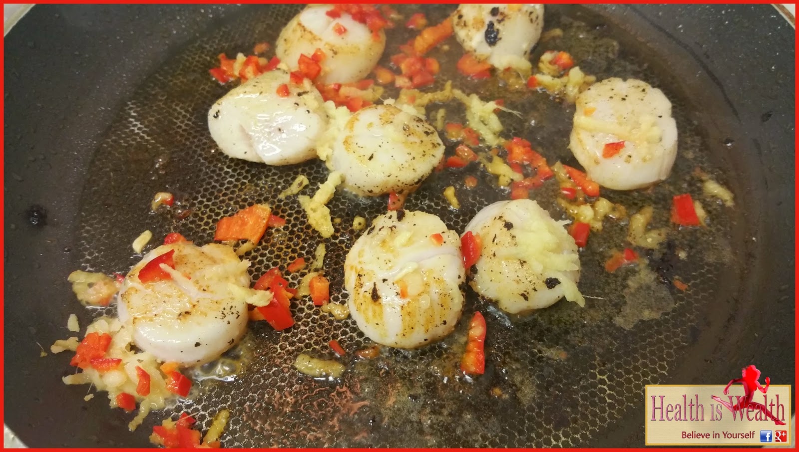 Strong and Beyond Panfried Scallops with Chile, Ginger and Anchovy