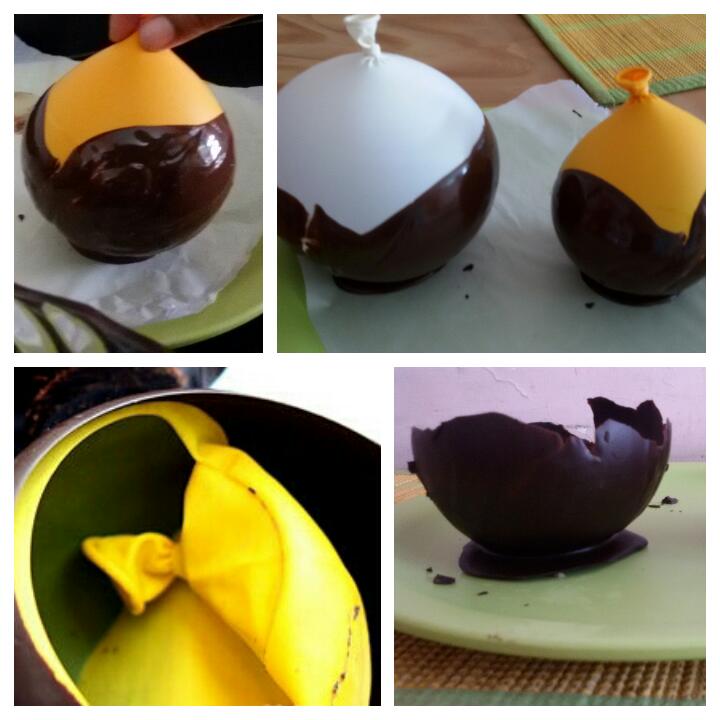 EDIBLE CHOCOLATE BOWLS(HOW TO MAKE CHOCOLATE BOWLS USING BALLOON