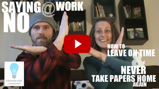 Saying NO at Work (Episode 7). The 5th installment in our series: How to Leave on Time and Never Take Papers Home Again ... In which we discuss the areas we might be saying yes too often and why we might be saying yes.