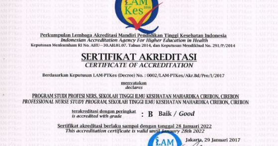 Informasi Akreditasi Stikes Mahardika Cirebon 2019/2020