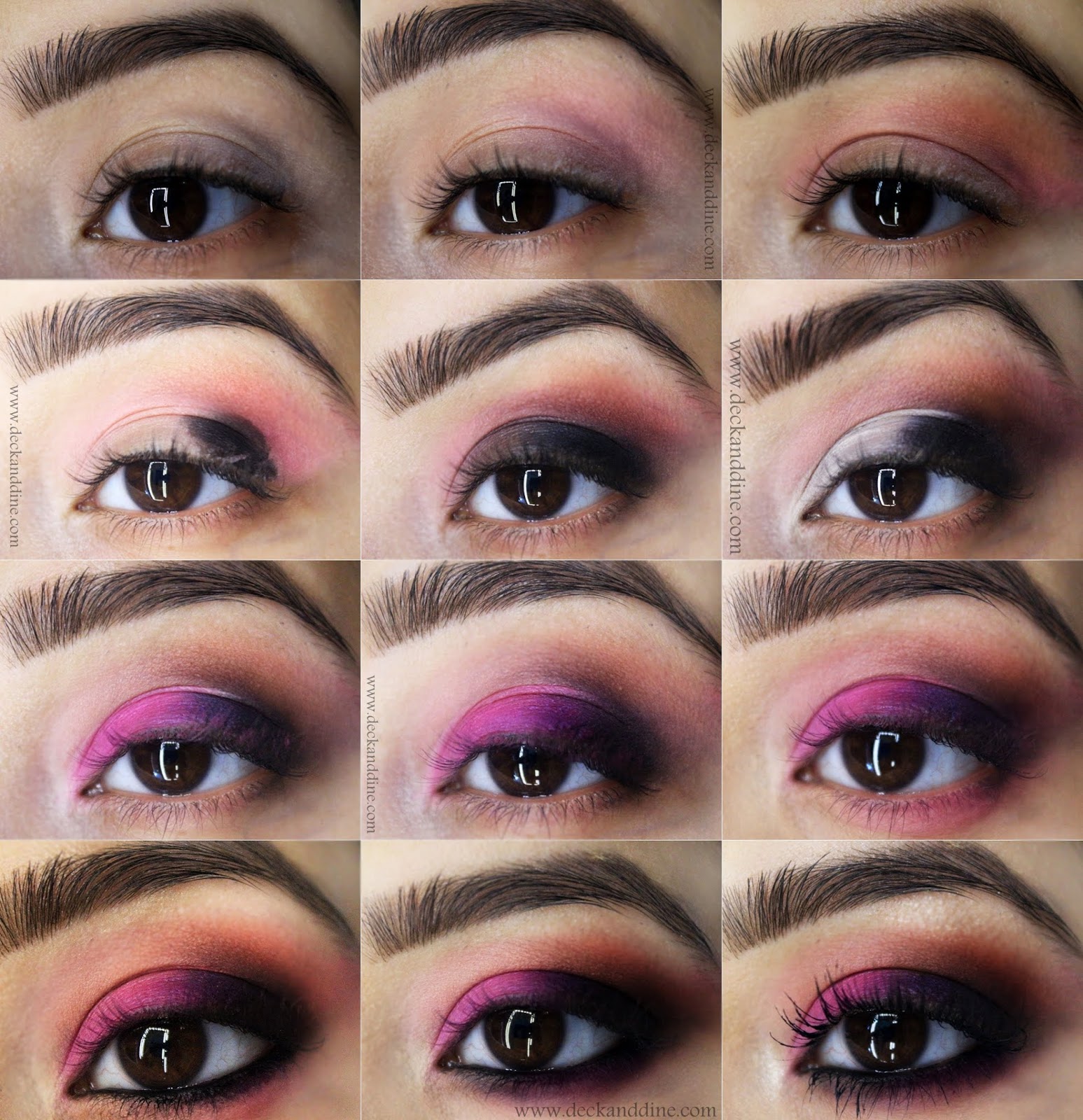 Valentine's Day: Peppy Pink Smokey Eye Makeup Tutorial - Deck and Dine