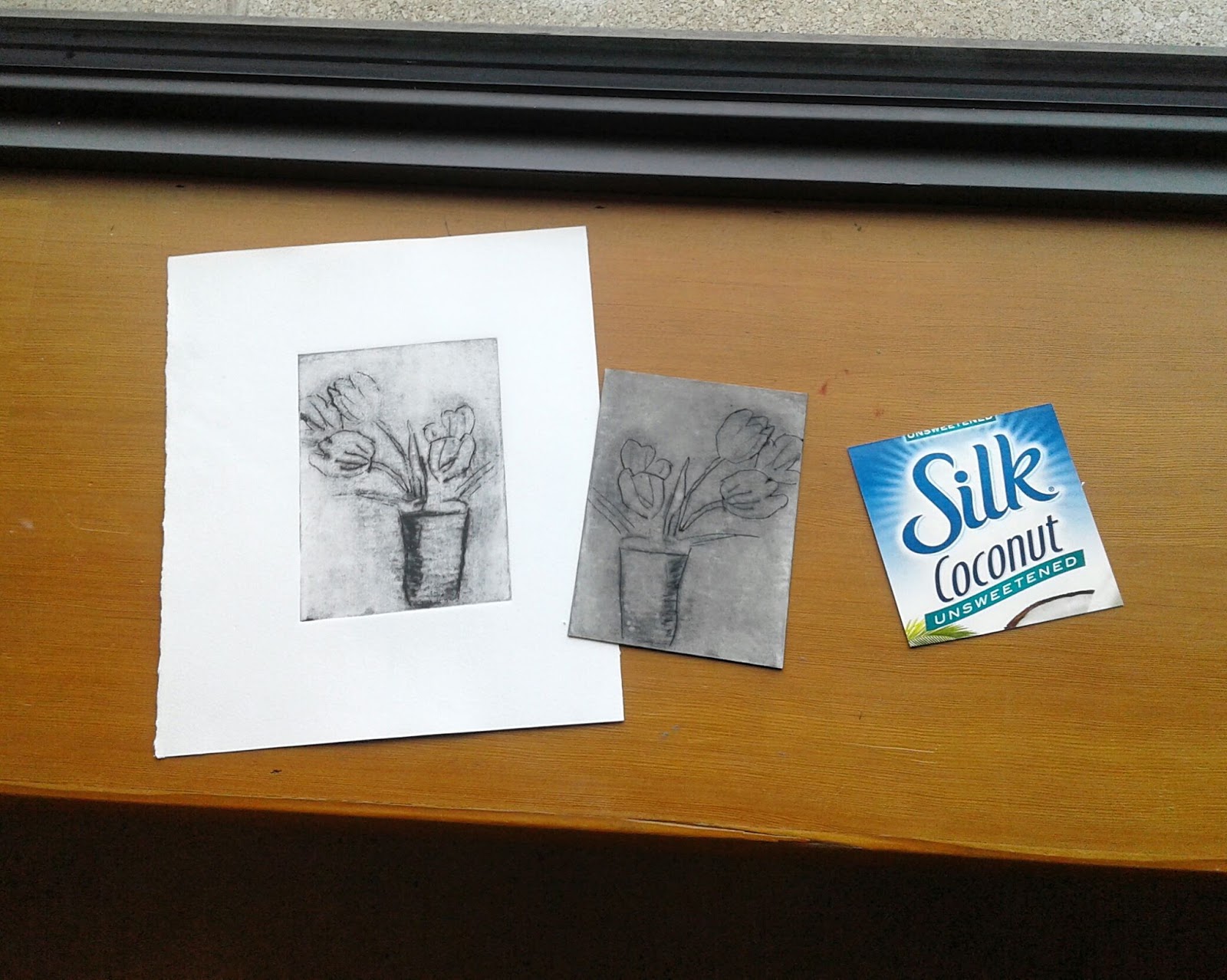 My Printmaking Journey Milk carton printmaking experimentations