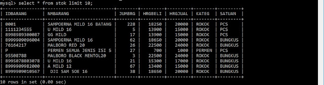 Menggabungkan 2 Field Menggunakan Fungsi CONCAT() MySQL Server