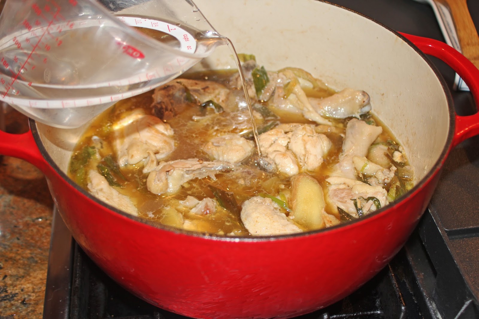 The Grub Files Cooking with Camissonia SesameGinger Chicken Soup