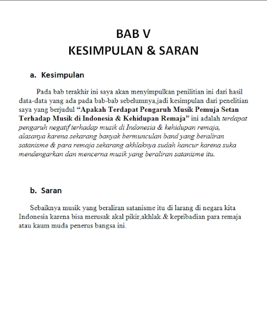 Contoh Soal Dan Materi Pelajaran 10 Contoh Kesimpulan Tesis