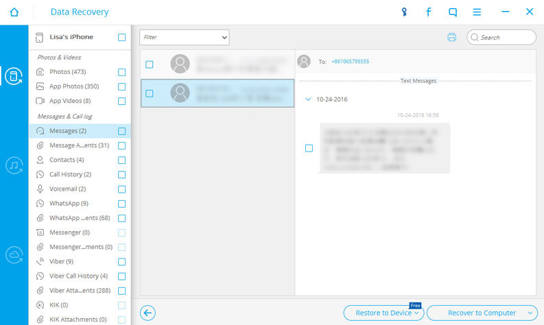 iOS Data Recovery: How to Recover Deleted Text Messages from iPhone