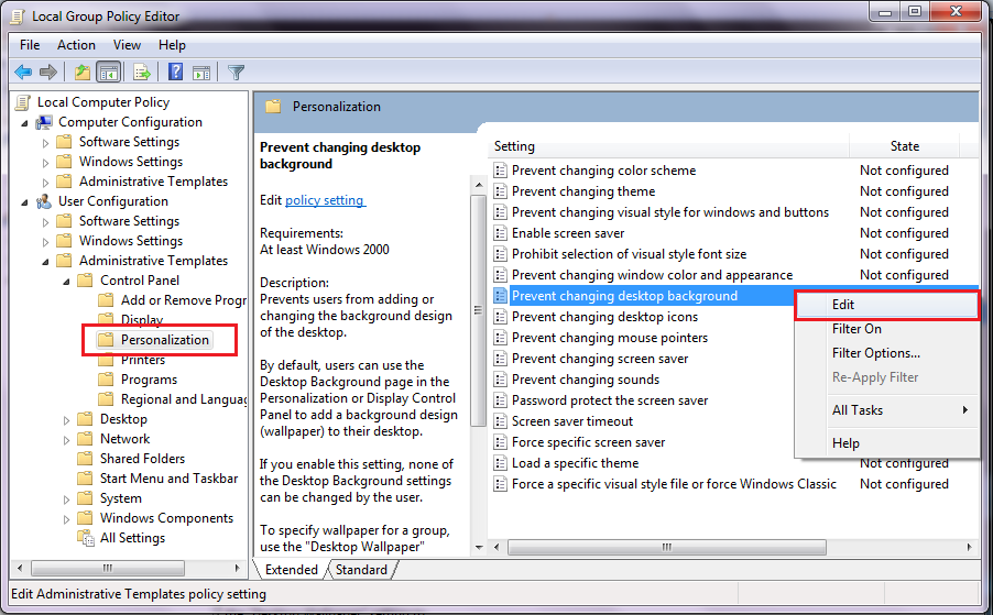 Cara Mengunci Wallpaper Pada Desktop Windows 7
