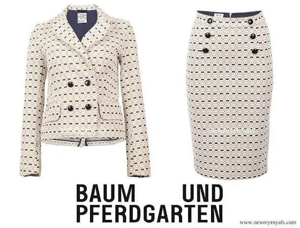 Crown-Princess Victoria wore Baum Und Pferdgarten Jacey Jacket and Jakita skirt