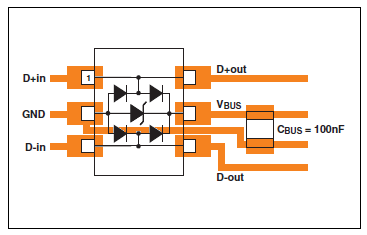 ESD Protection For USB Circuit Diagram