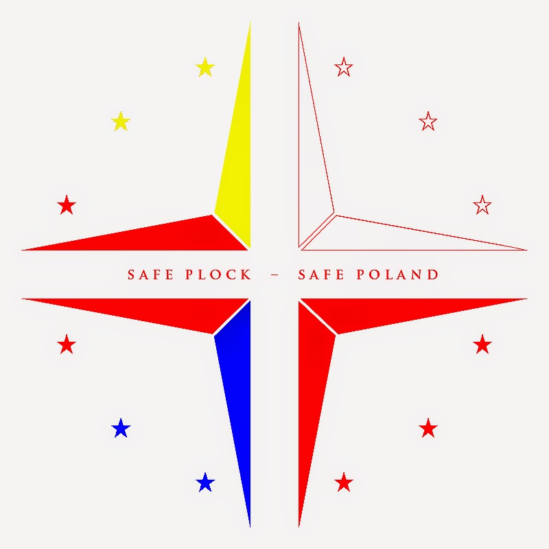 Logo of SAFE PLOCK – SAFE POLAND action in the English language version