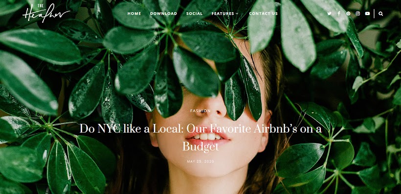 Heather Free Blogger Template
