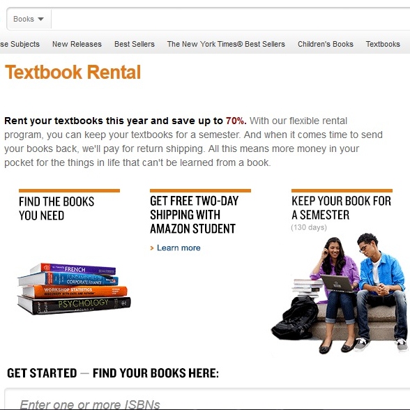 Worldwide Tech & Science Amazon Launches Textbook Rental.