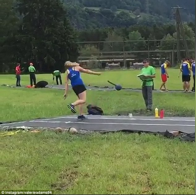the other paper Female hammer thrower hits official in groin with