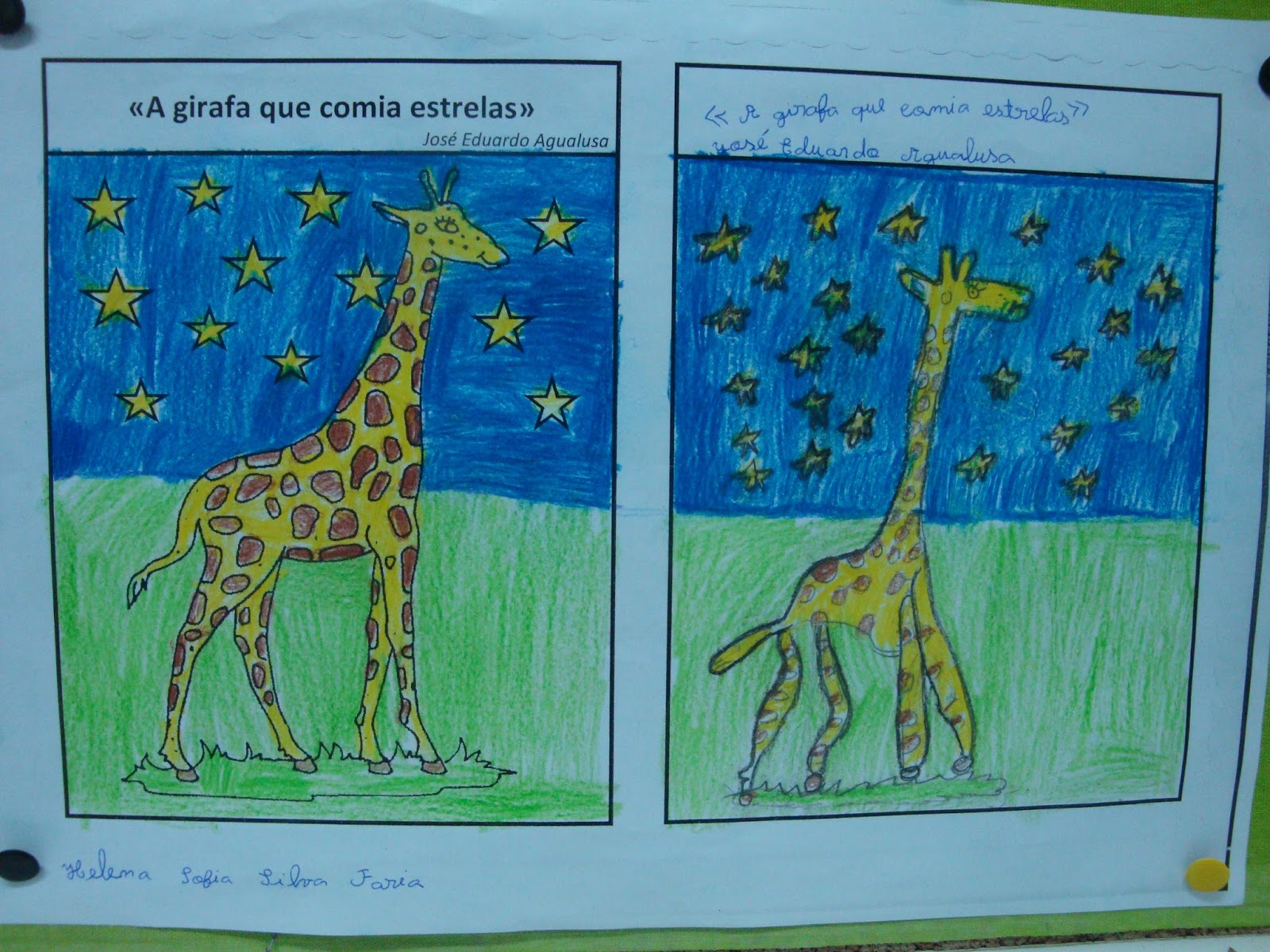 Turma D - 4.º ano - E.B. Devesinha: «A girafa que comia estrelas»