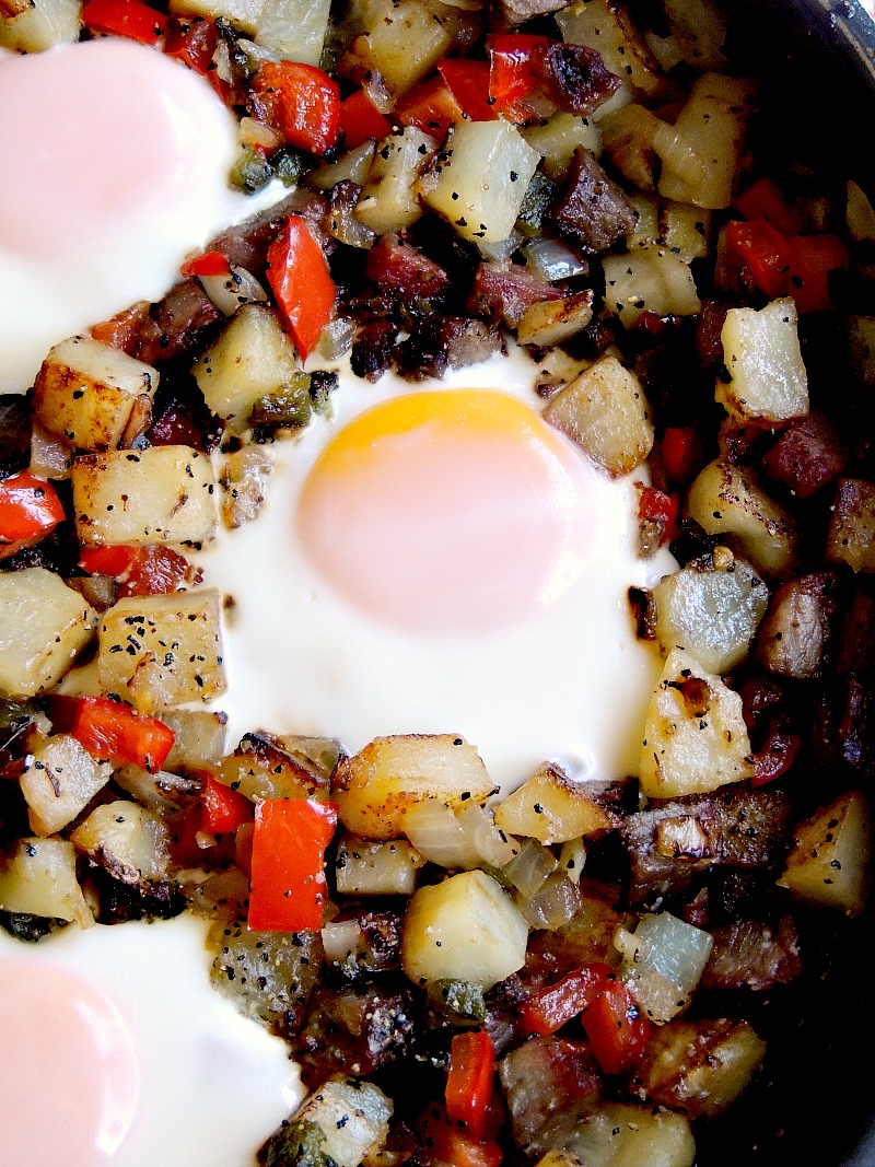 Skillet Steak and Eggs Hash Bobbi's Kozy Kitchen