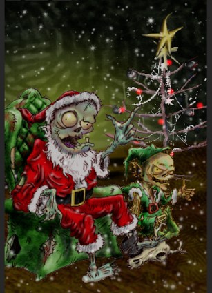 Something wicKED this way comes....: We Wish you a Zombie Christmas ...

