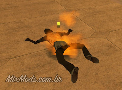 gta sa san mod cleo fire ped fix pedestres fogo queimando