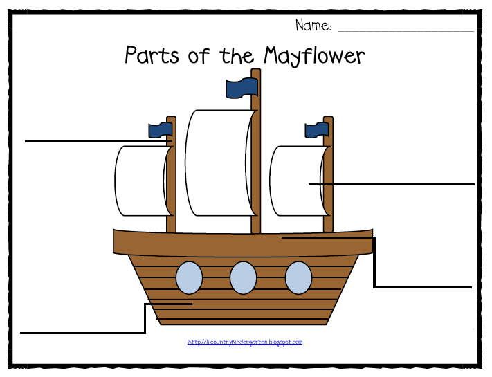Lil Country Librarian Mayflower Labeling Printable