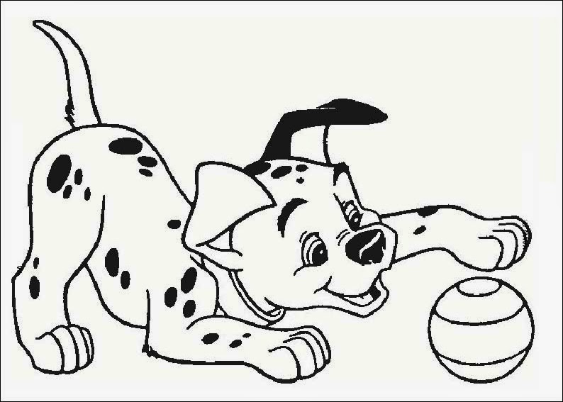 dalmation coloring book pages - photo #27