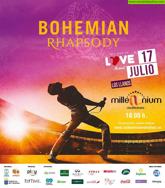    “Bohemian Rhapsody” llenará las tres salas de Multicines Millenium en el homenaje a Queen del Isla BONITA Love Festival