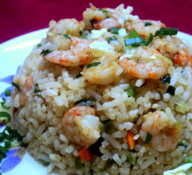Chinese style "Prawn/shrimp fried rice" The Chef & His Better 1/2